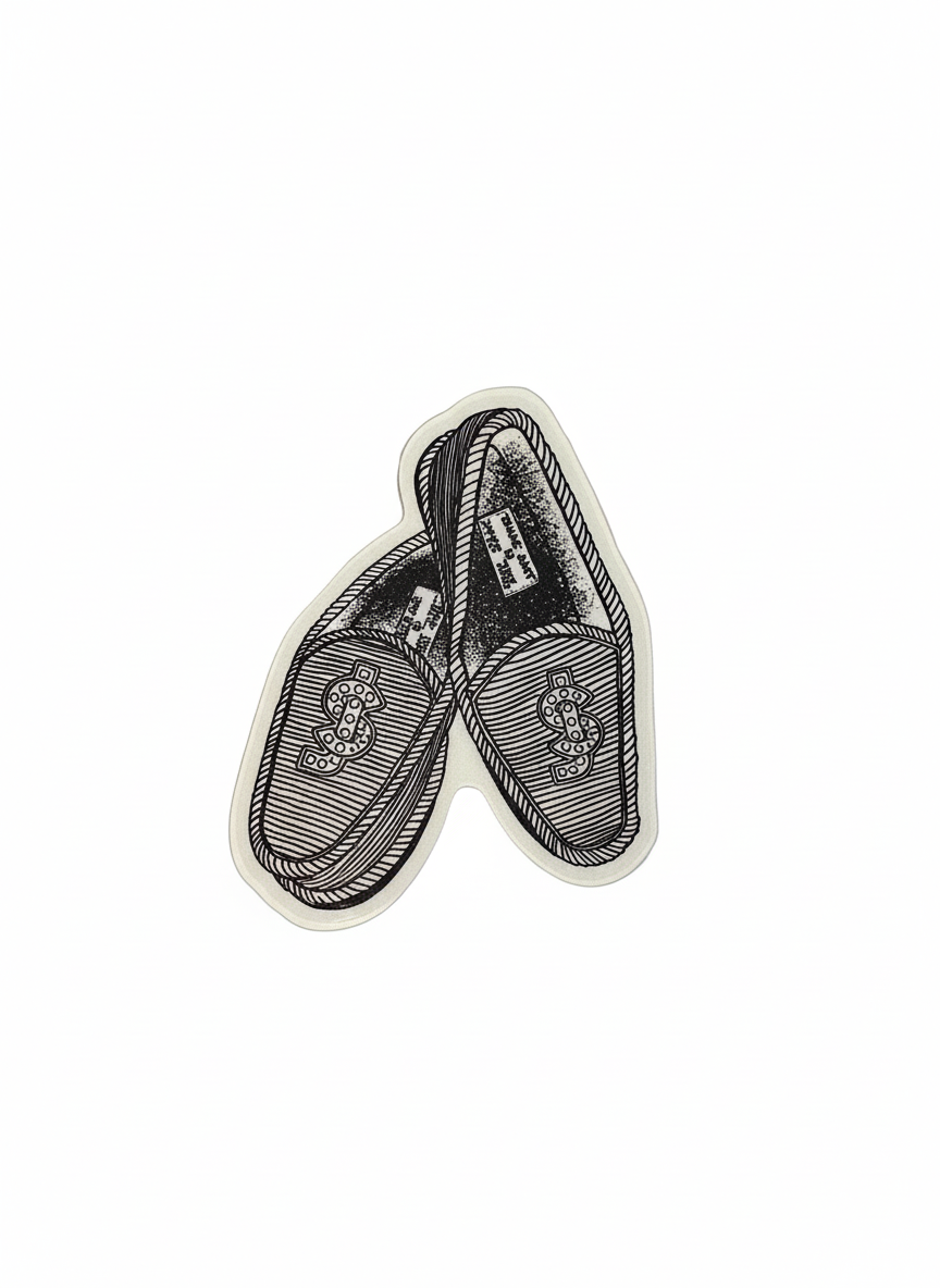 Shake Junt 'Loafers' Sticker - Black
