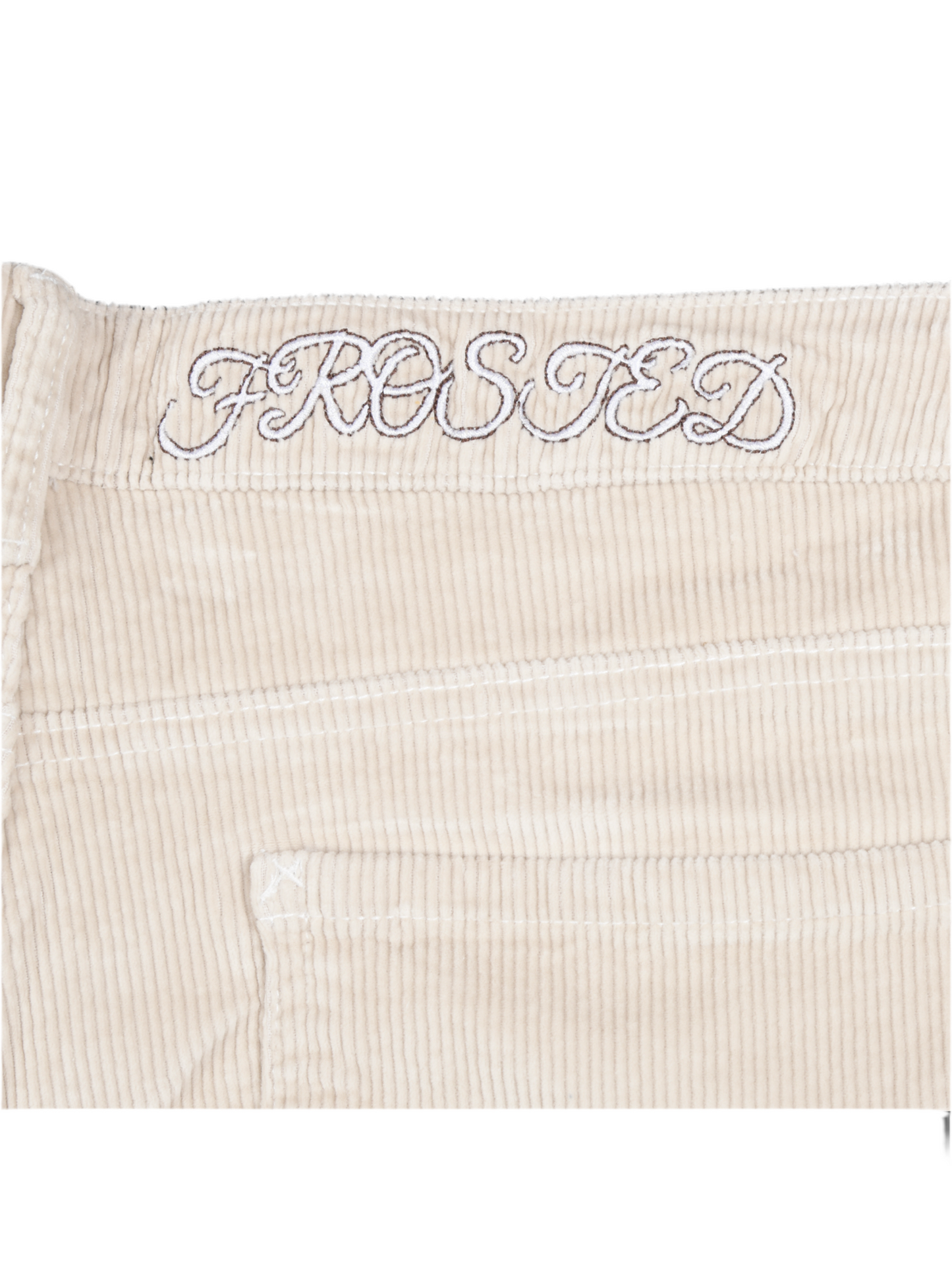 Frosted Skateboards 'Carpenter Cords' Baggy Shorts - Beige