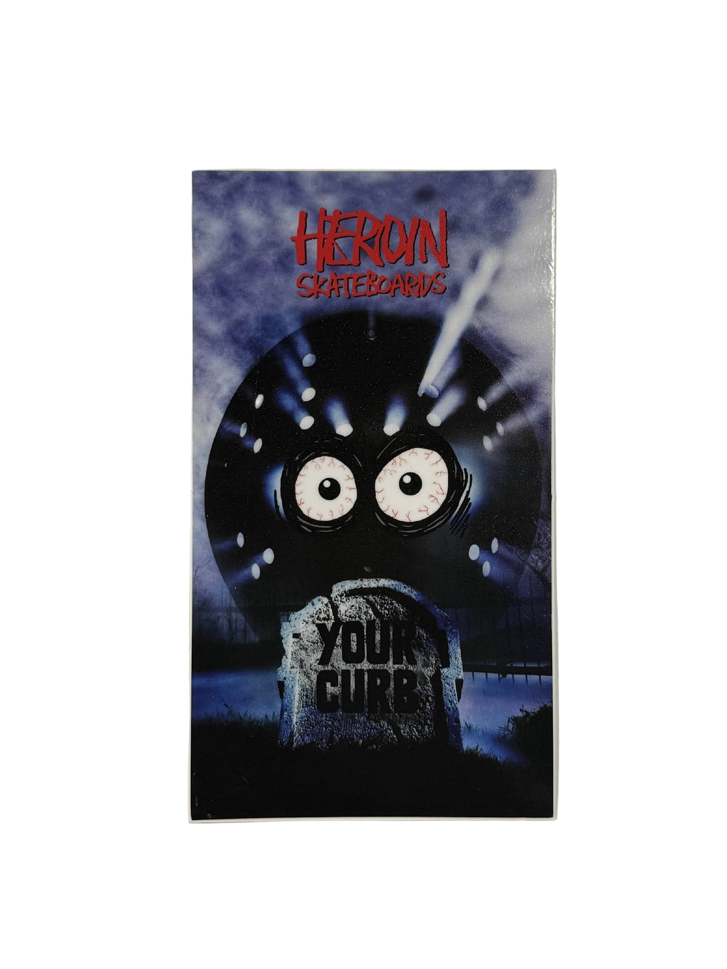 Heroin Skateboards 'Your Curb' Sticker - Night