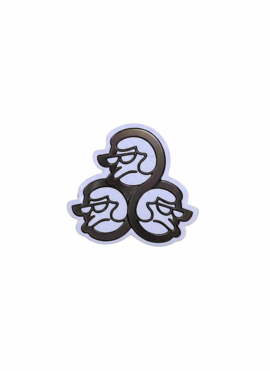 Classic Griptape 'Three-Heads Logo' Sticker - Multi