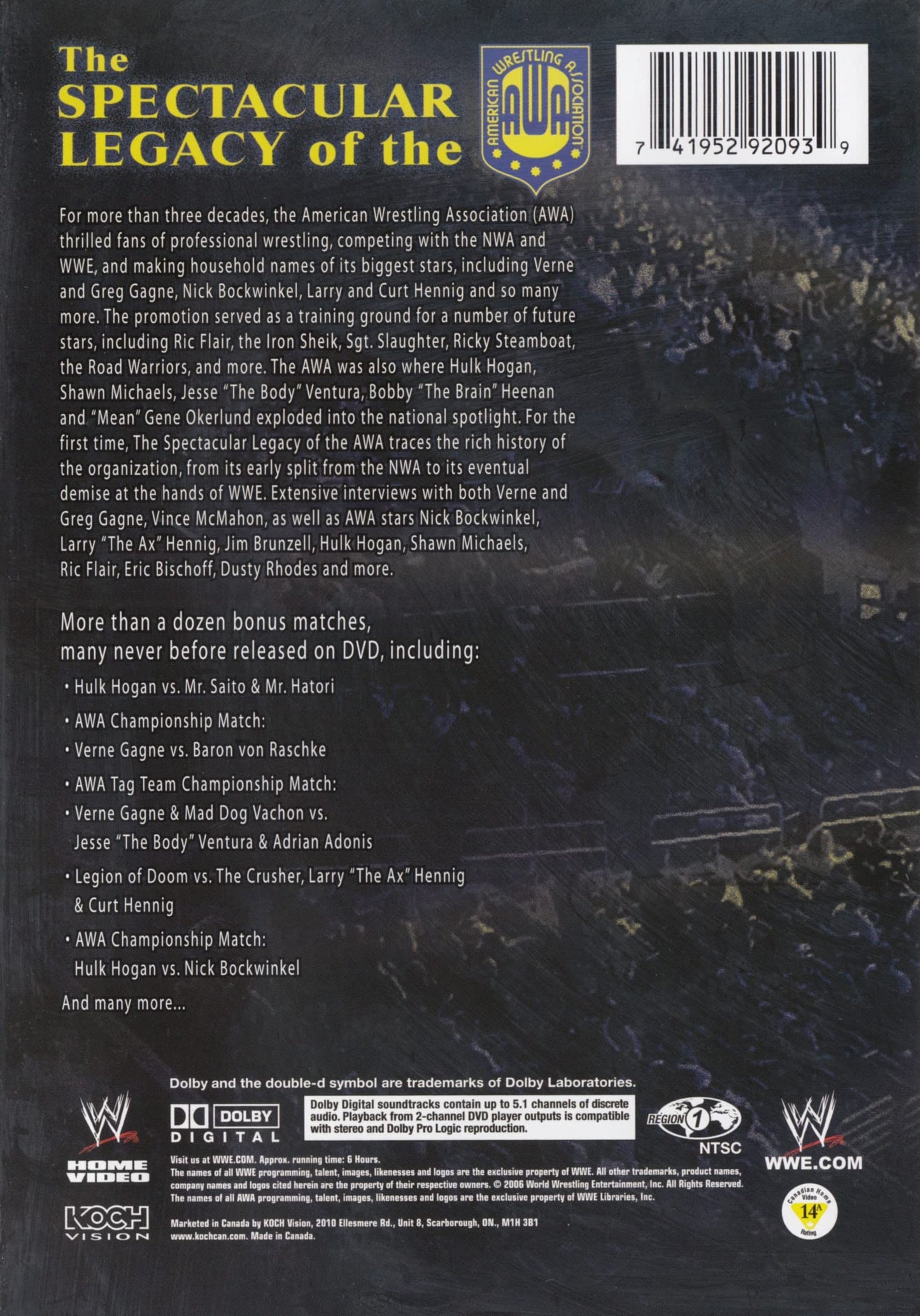 The Spectacular Legacy of the AWA - DVD