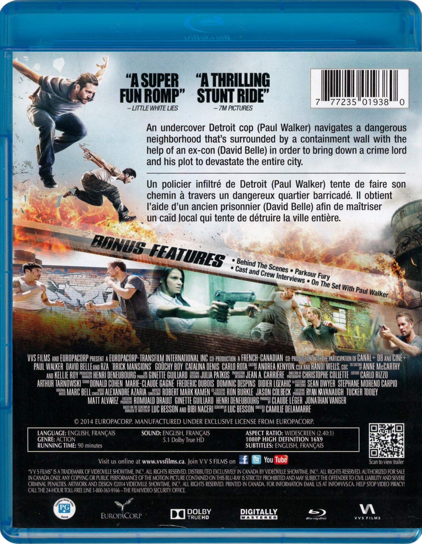 Brick Mansions - Blu-Ray (Used)