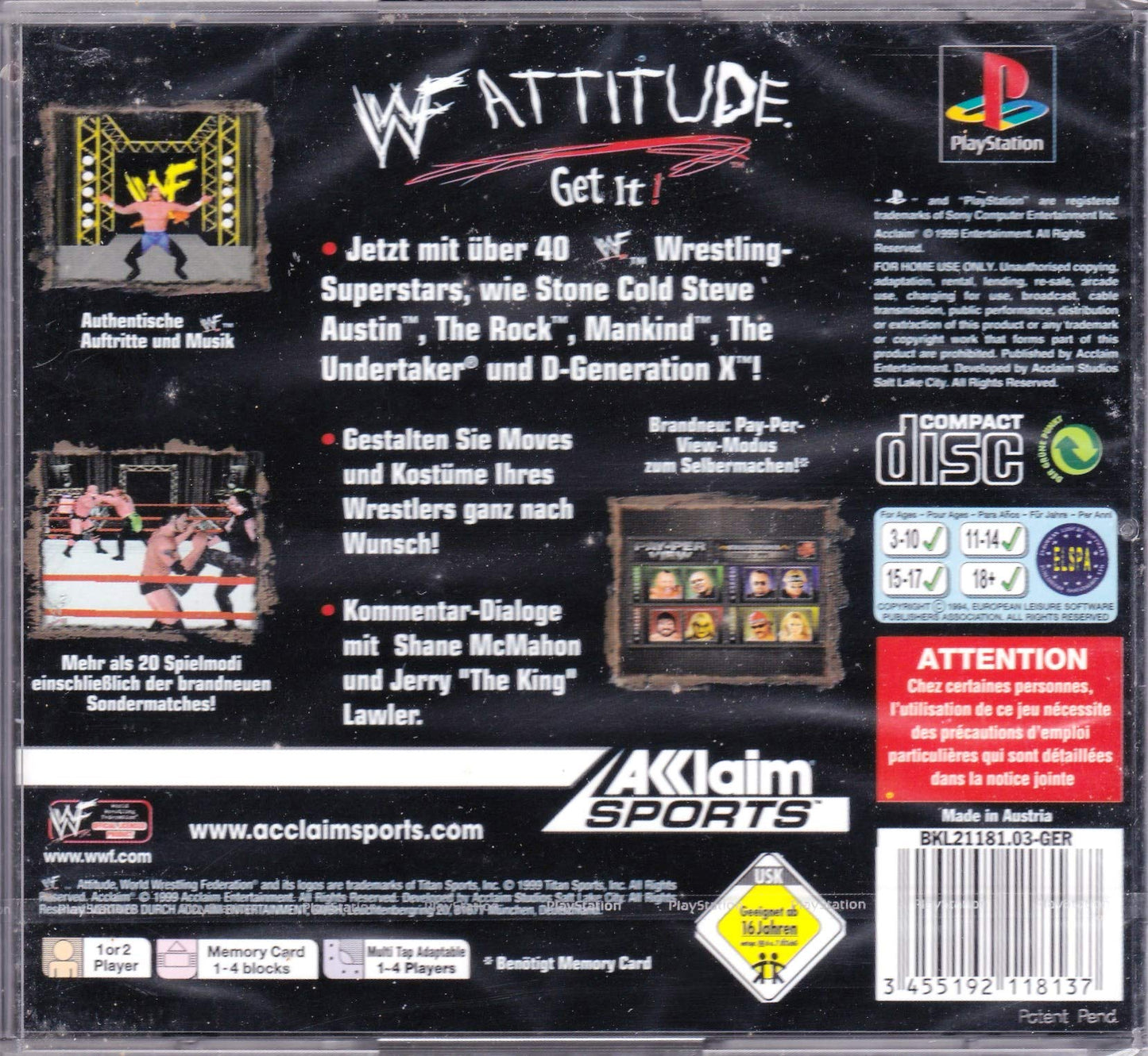 WWE Attitude - PlayStation