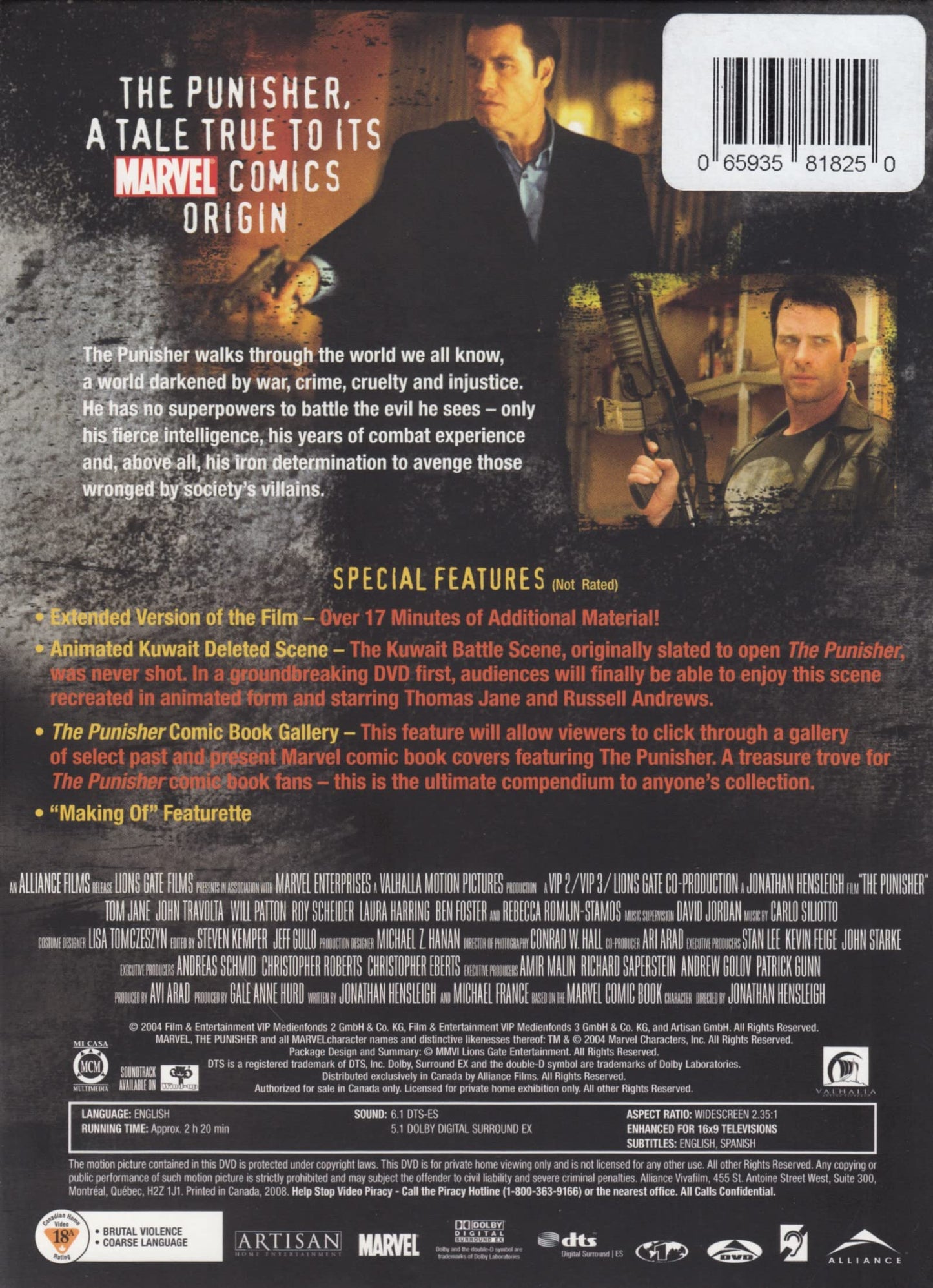 The Punisher (Extended Cut) - DVD (Used)