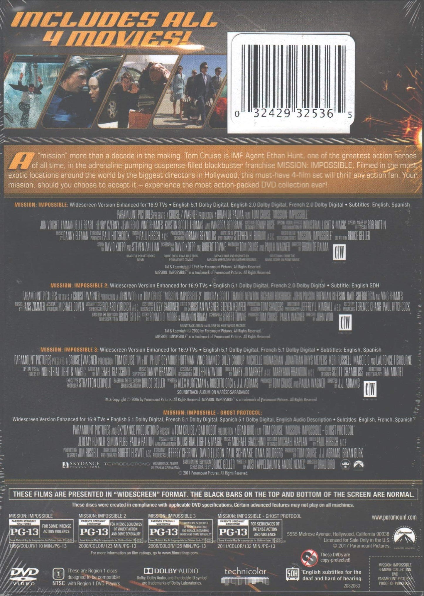 Mission Impossible 4-Movie Collection - DVD (Used)