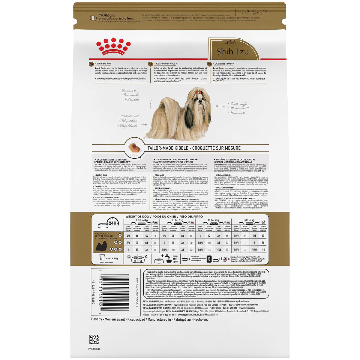 Royal Canin Shih Tzu Adult Breed Specific Dry Dog Food, 10 lb Bag š All In One Marketplace Canada