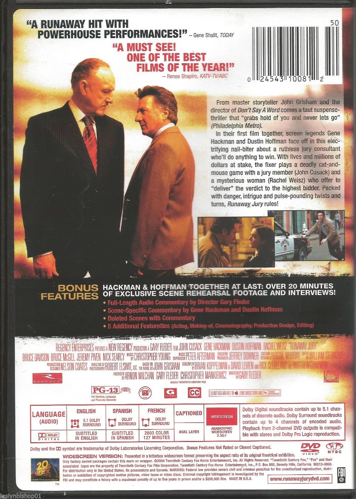 Runaway Jury (Widescreen) - DVD (Used)