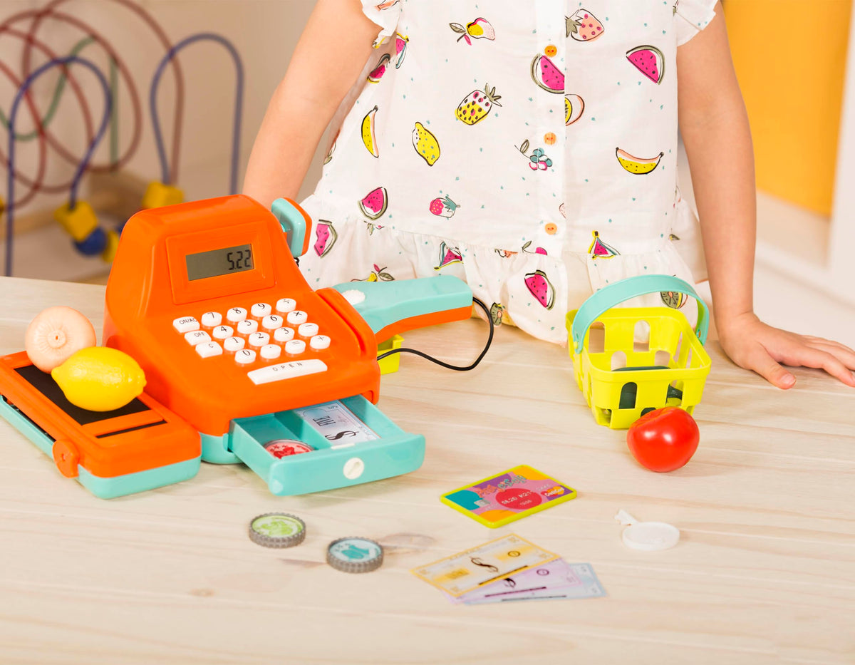 Battat Kids Cash Register with Scanner & Sounds, 26-Piece Set, 26 Pieces 🍁 All In One Marketplace Canada