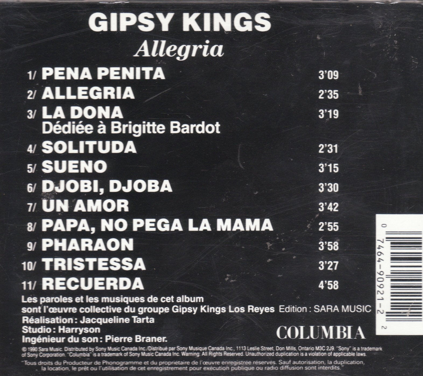Gipsy Kings / Allegria - CD (Used)
