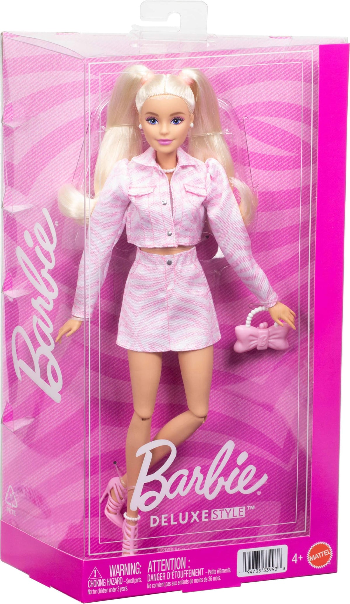 Barbie Deluxe Style Doll #9 with Blonde Hair in Pink Denim Outfit đ All In One Marketplace Canada