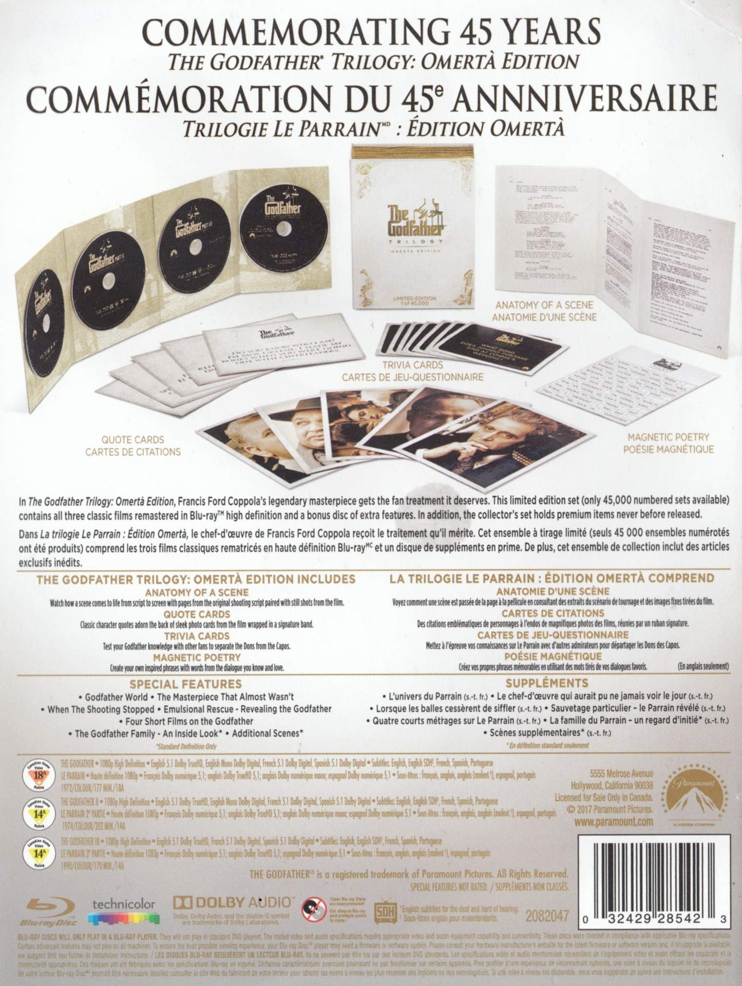The Godfather Collection - Blu-Ray (Used)