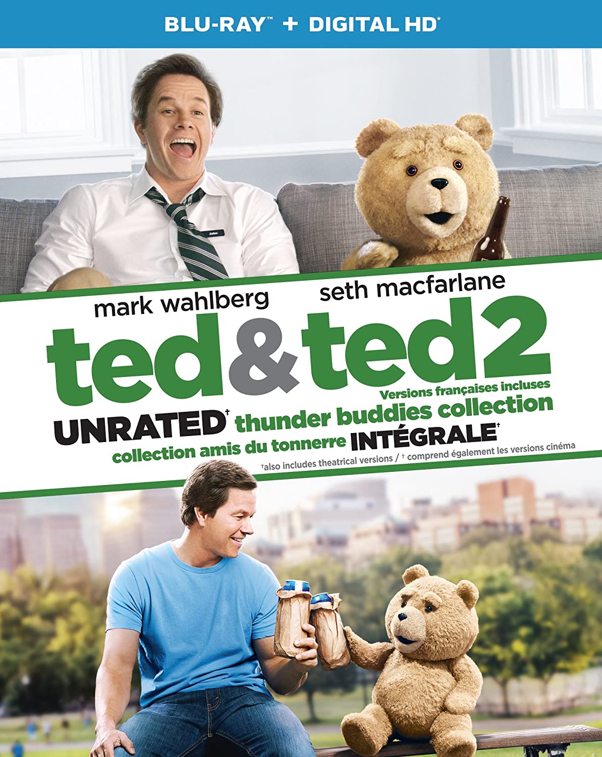 Ted & Ted 2 (Unrated Thunder Buddies Collection) - Blu-ray (Used)