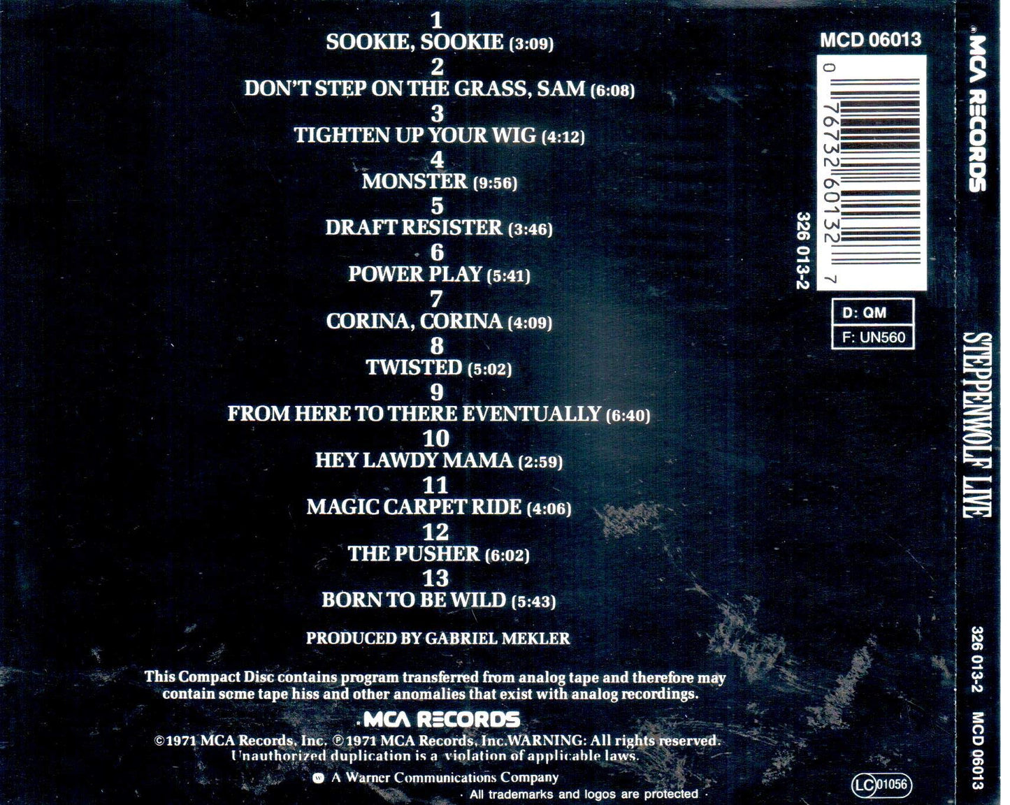 Steppenwolf / Live - CD (Used)