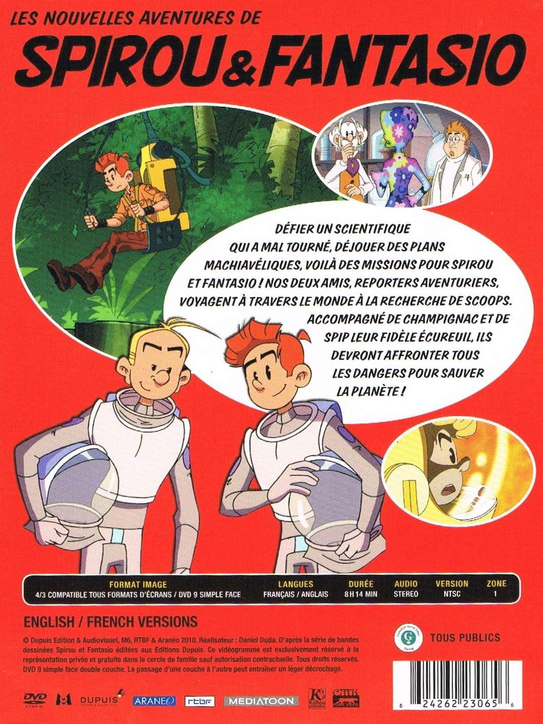 Les Nouvelles Aventures de Spirou & Fantasio, Incluant 19 épisodes inédits sur 4 DVD (LANGUAGE: French & English) - DVD