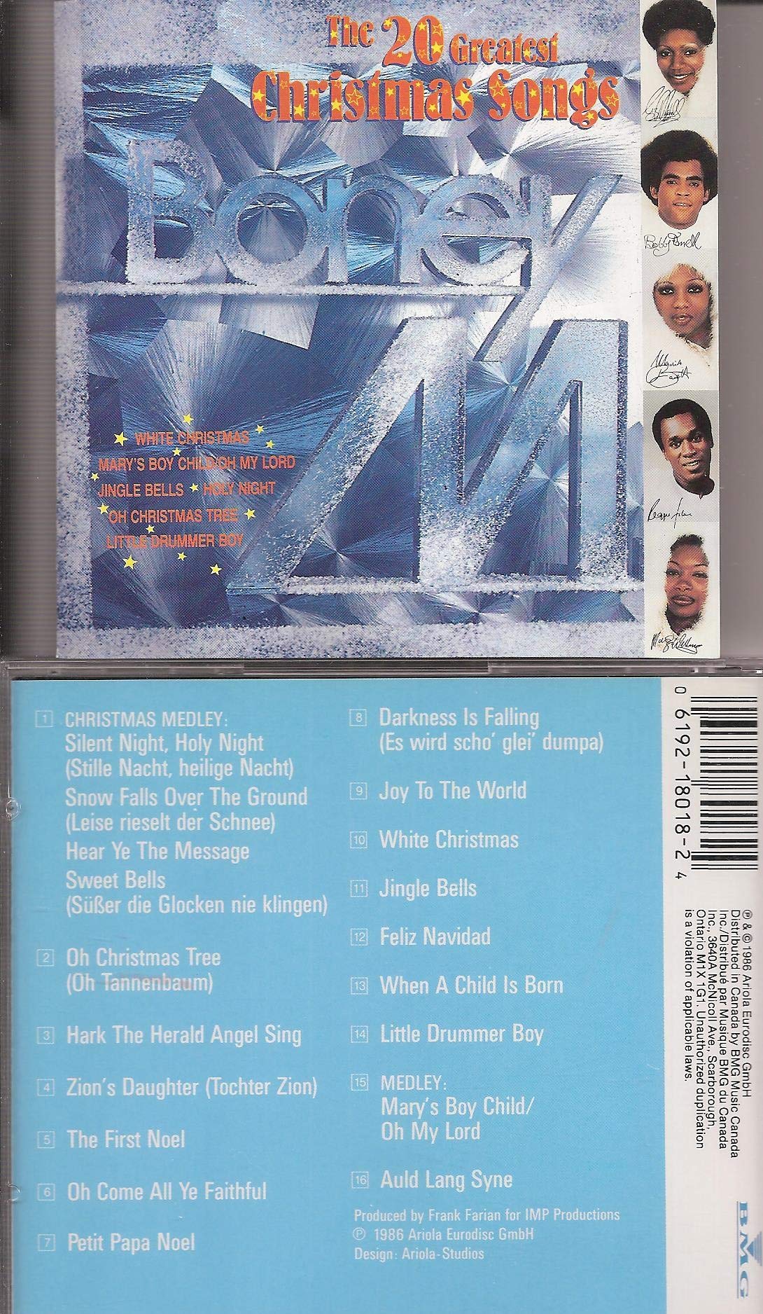 Boney M. / The 20 Greatest Christmas Songs - CD (Used)