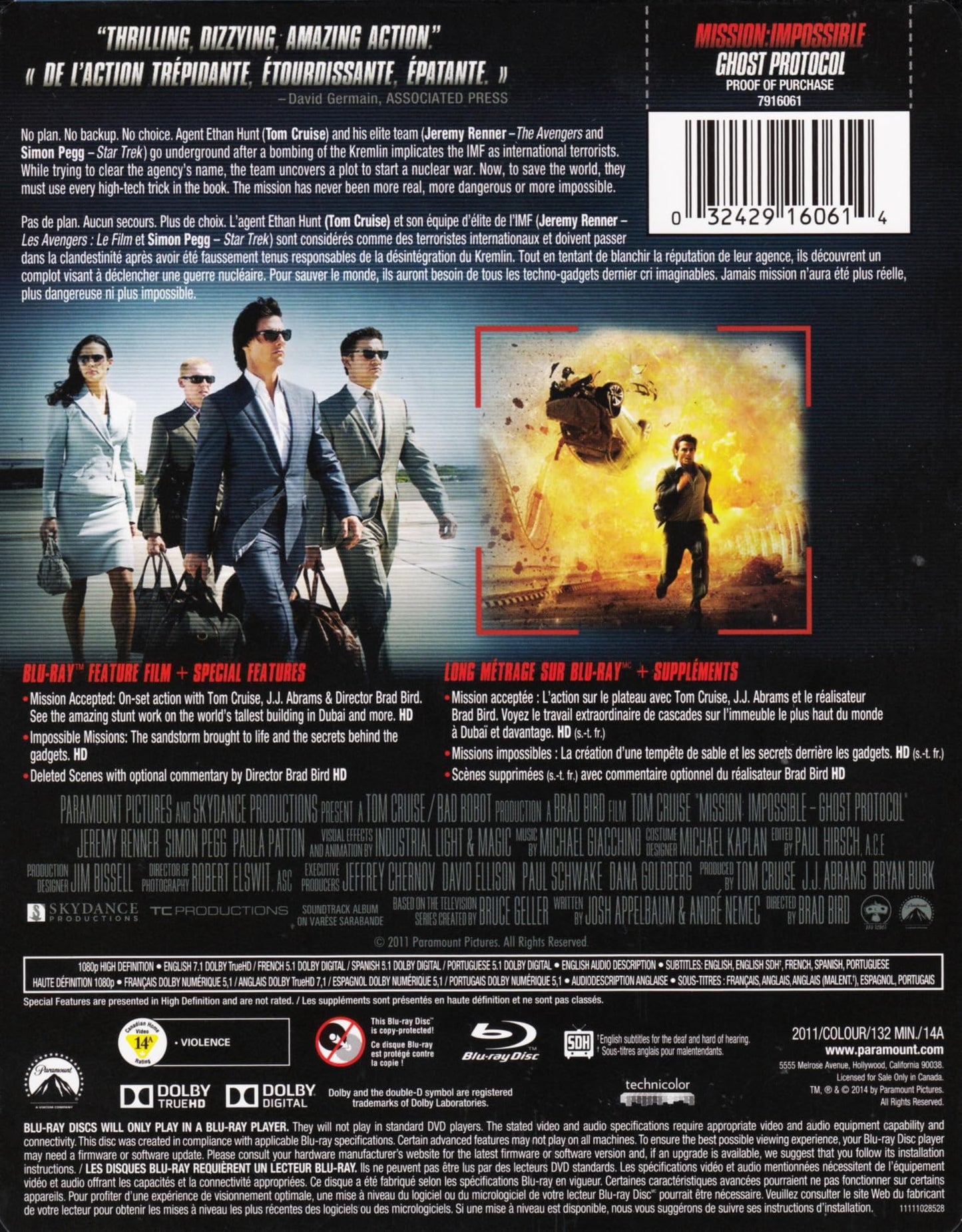 Mission Impossible: Ghost Protocol SteelBook Blu-ray