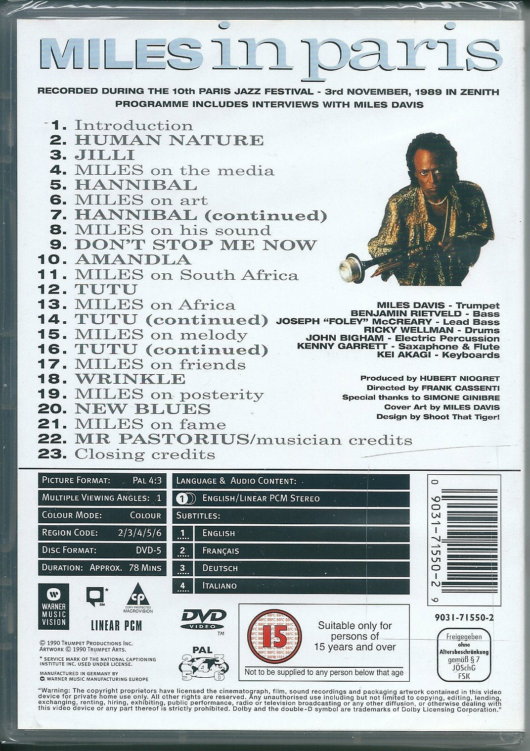 Miles Davis - Miles in Paris: Live 1989