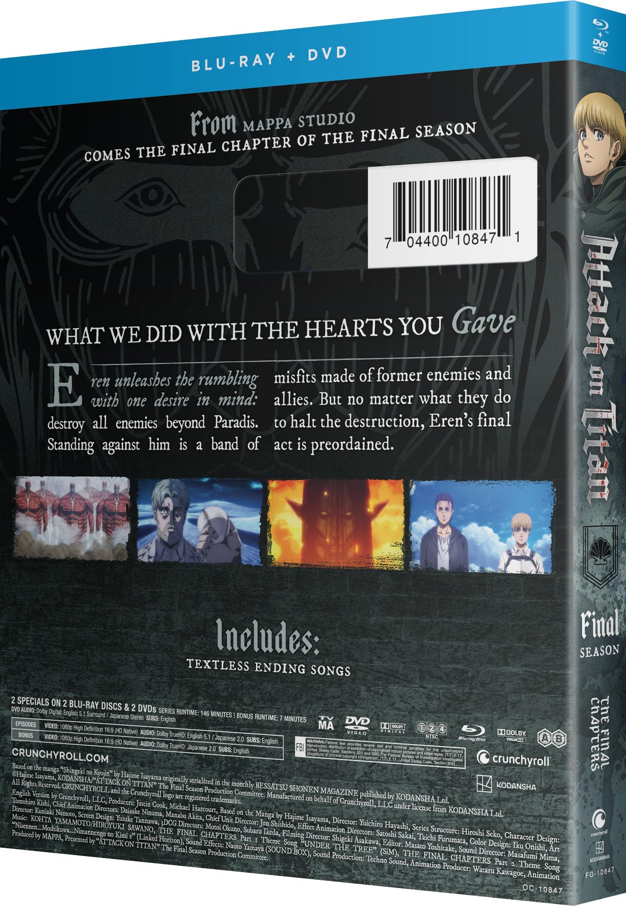 Attack on Titan / Final Season: THE FINAL CHAPTERS (Part 3) - Blu-Ray