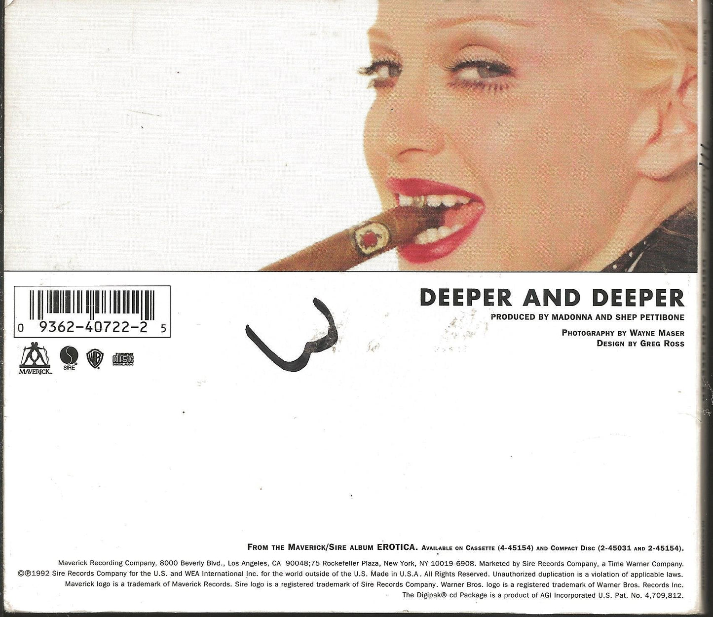 Madonna / Deeper And Deeper - CD (Used)