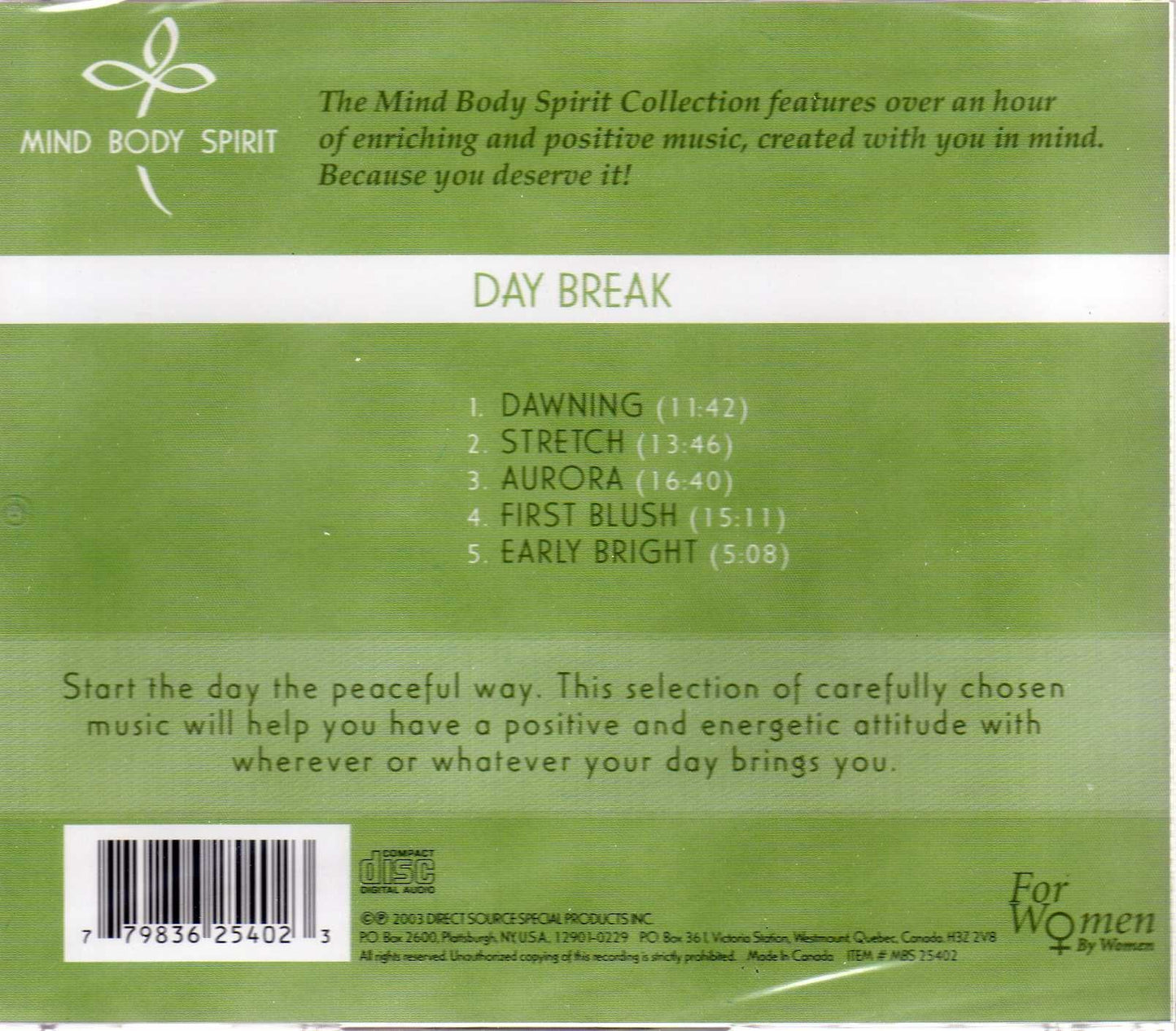 Mind Body Spirit: Day Break