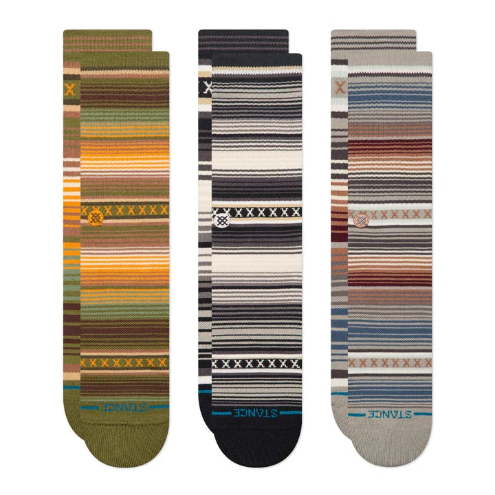 Stance 'Curren' Crew Socks - Green (3 Pack)