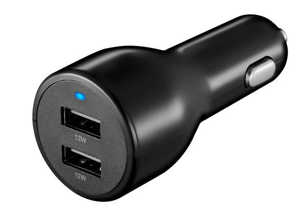 Insignia Double Micro USB Car Charger (NS-MCC24W2K-C)