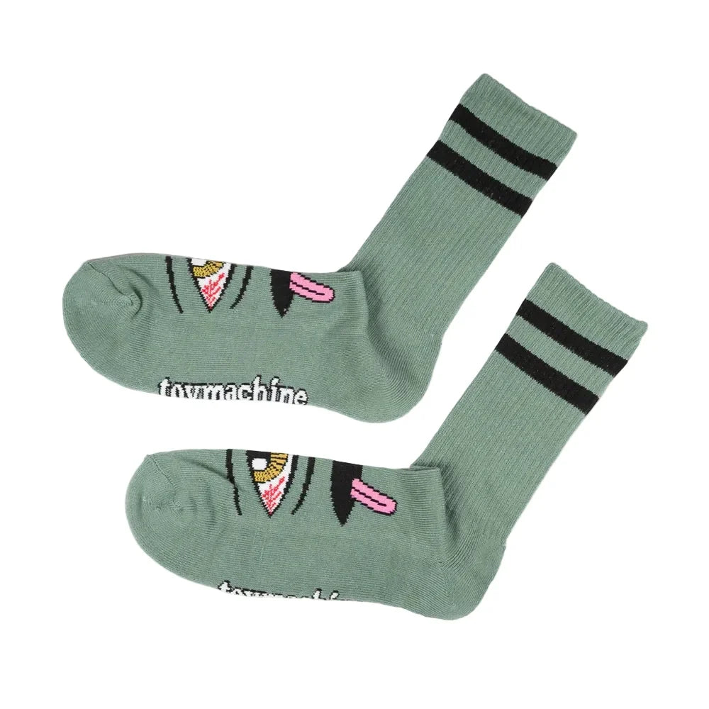 Toy Machine 'Bloodshot Eye' Crew Socks - Forest