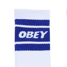 Obey Cooper II Socks - White/Blue