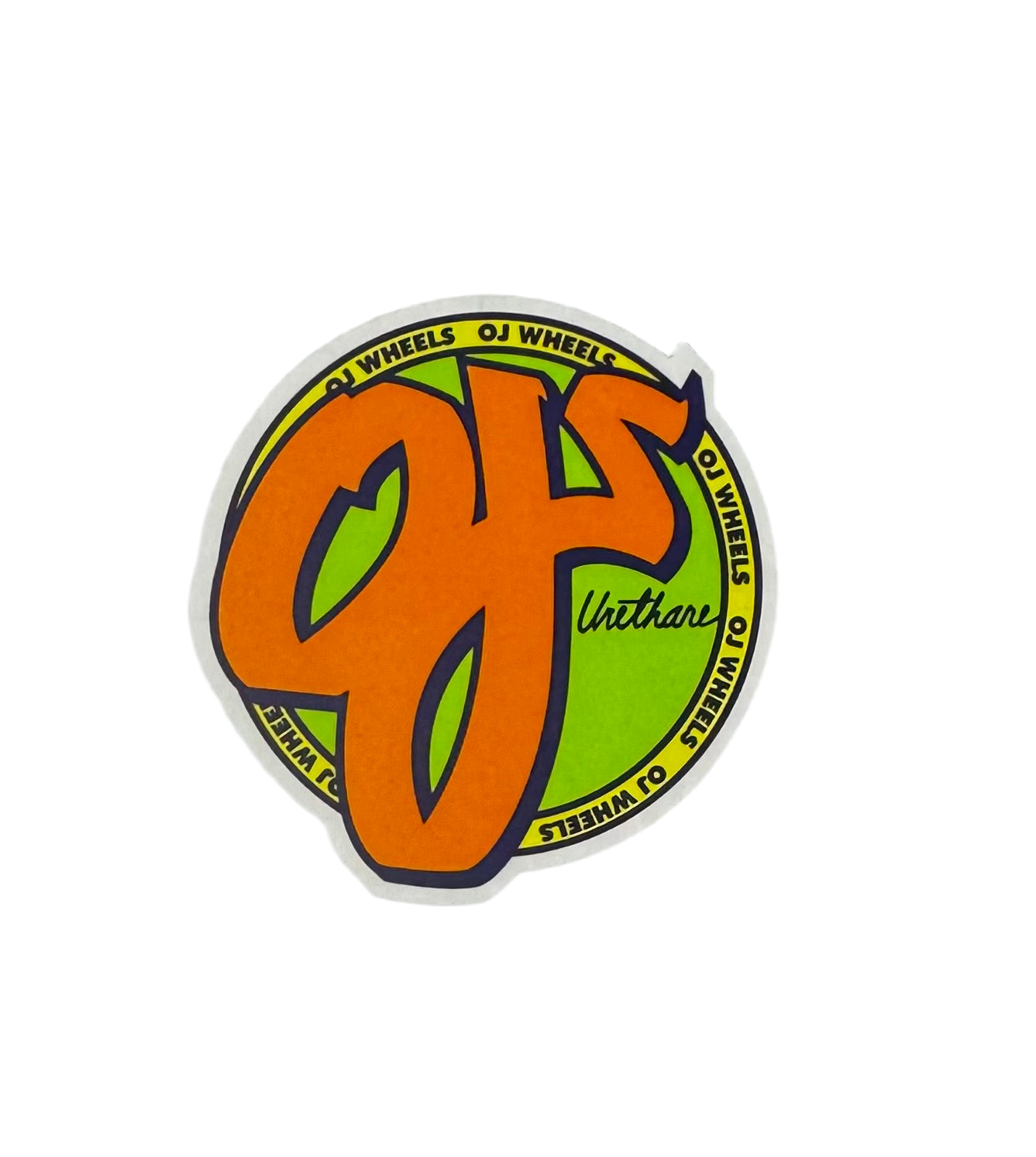 OJ's Wheels 'OG Logo' Sticker - Lime/Green