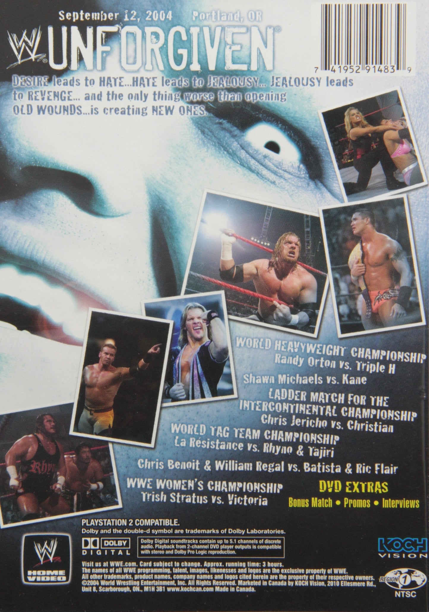 WWE - Unforgiven: Portland - Sept. 1 - DVD