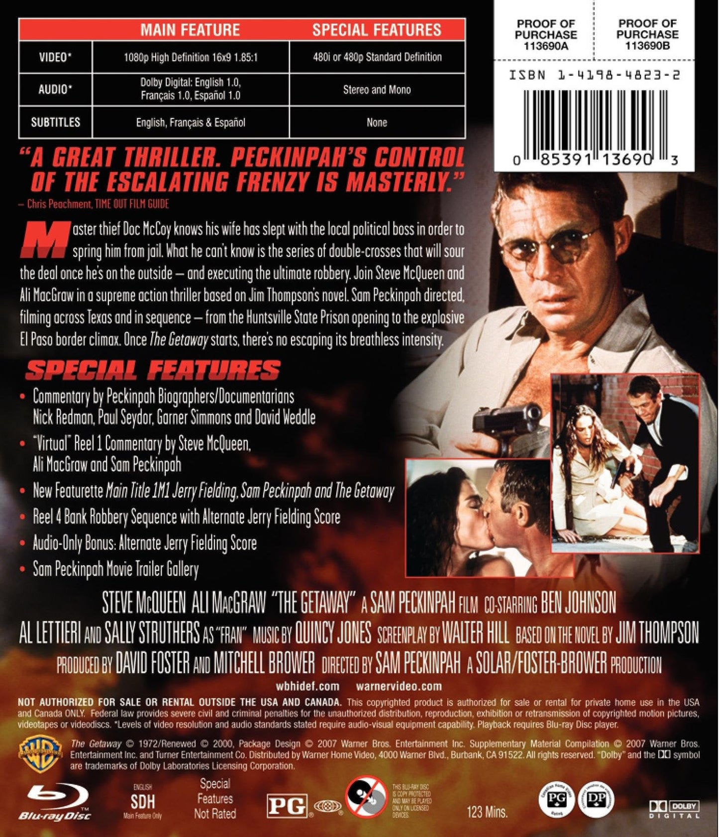 The Getaway (1972) - Blu-Ray