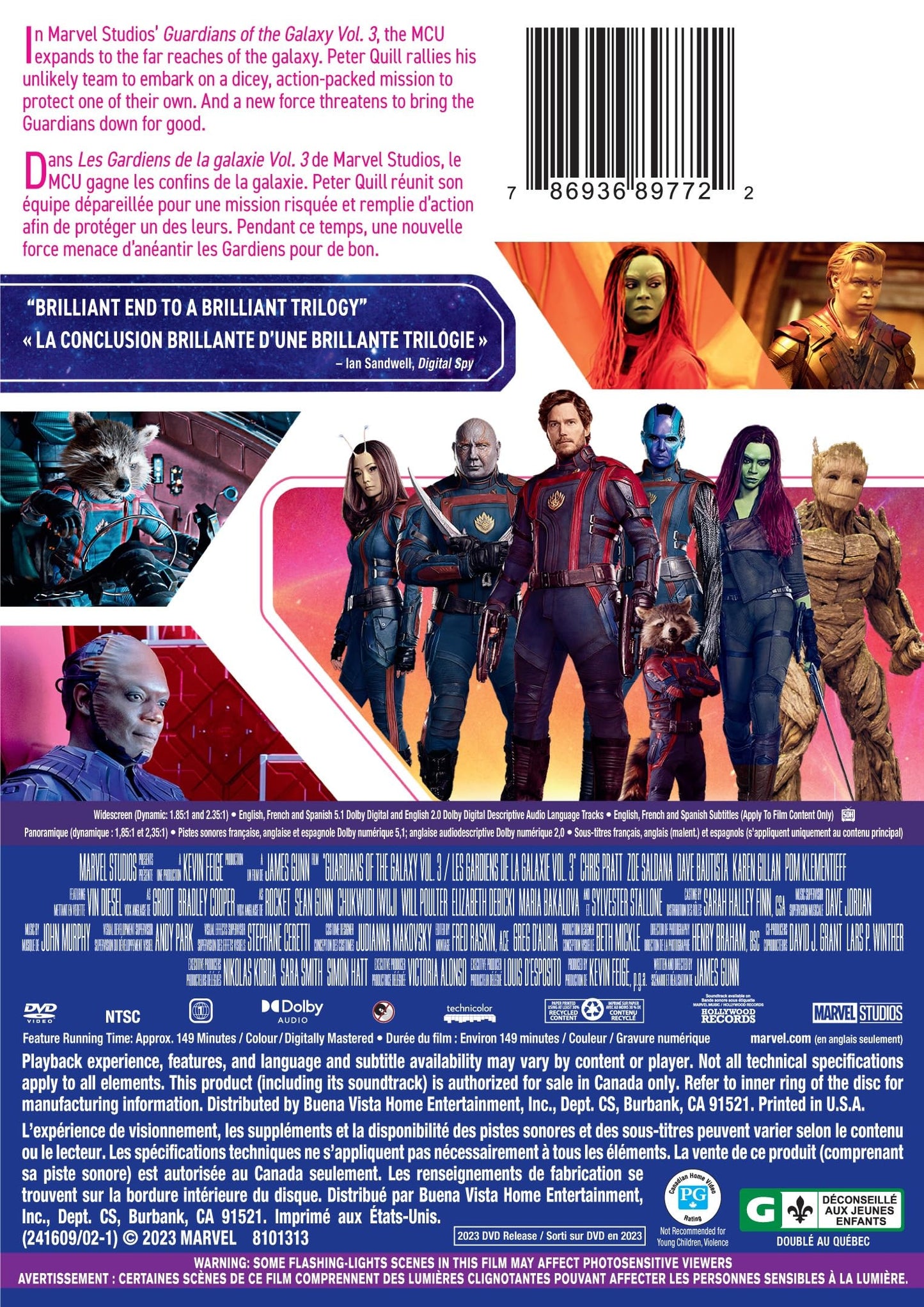 Guardians of the Galaxy Vol. 3 - DVD