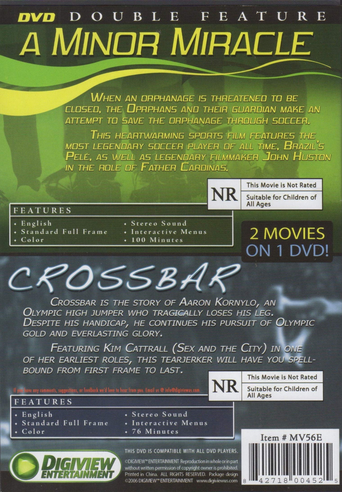 A Minor Miracle: Starring Pele' - Plus - Crossbar - Starring Kim Cattrall