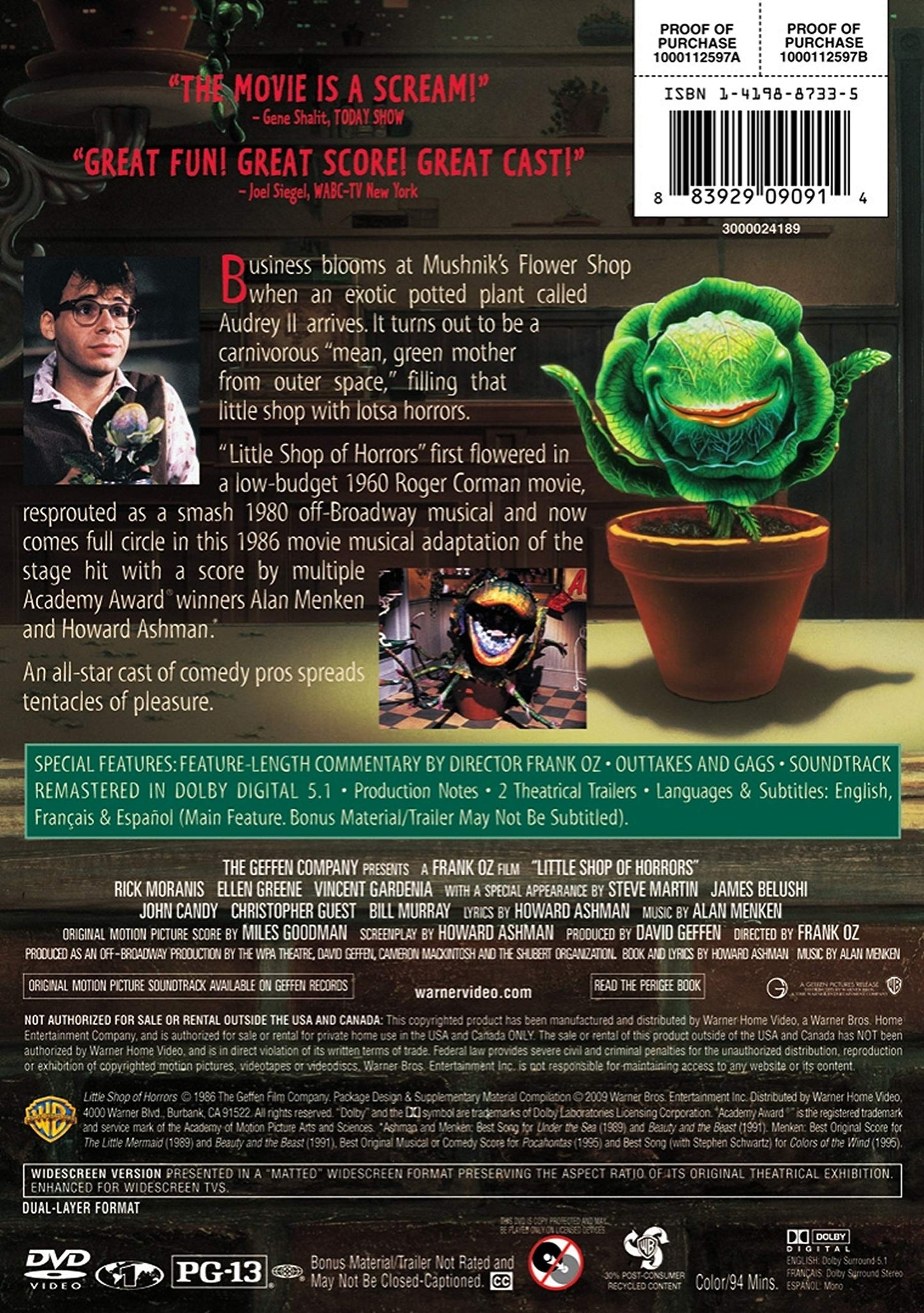 Little Shop of Horrors (Keepcase) - DVD