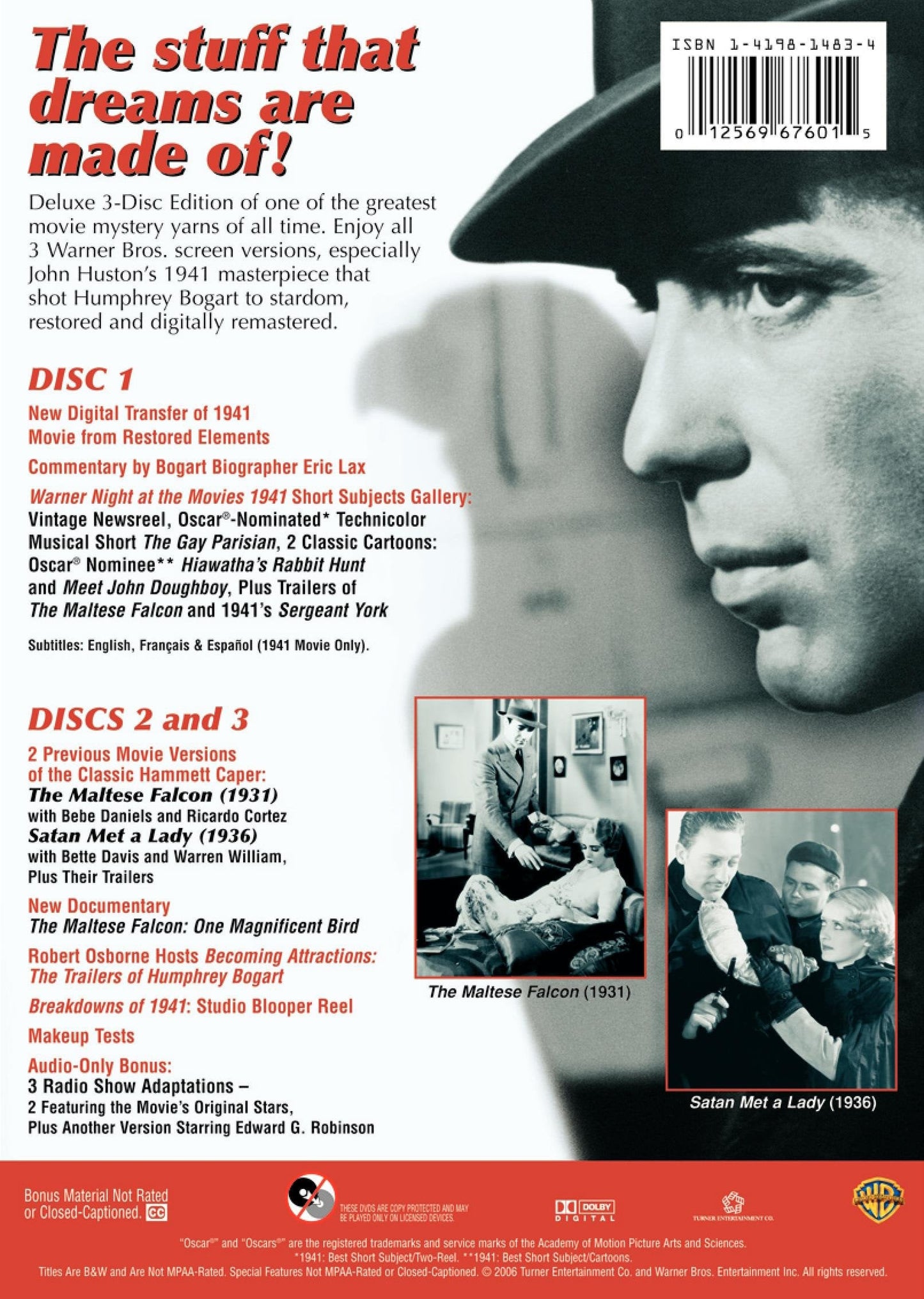 The Maltese Falcon: Three-Disc Special Edition (Sous-titres français)