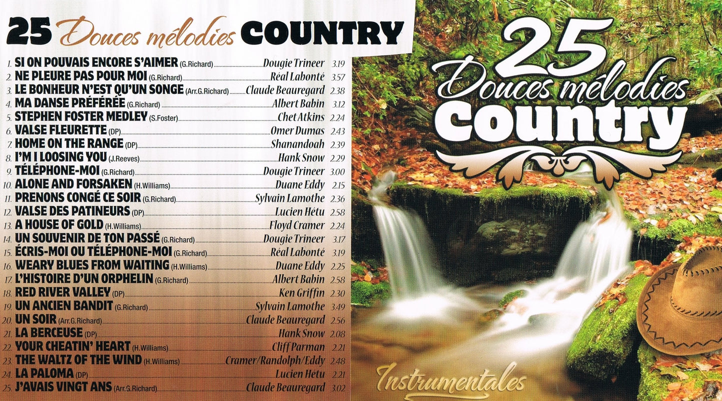 25 Douces Mélodies Country - Instrumentales (DGM PRODUCTION)