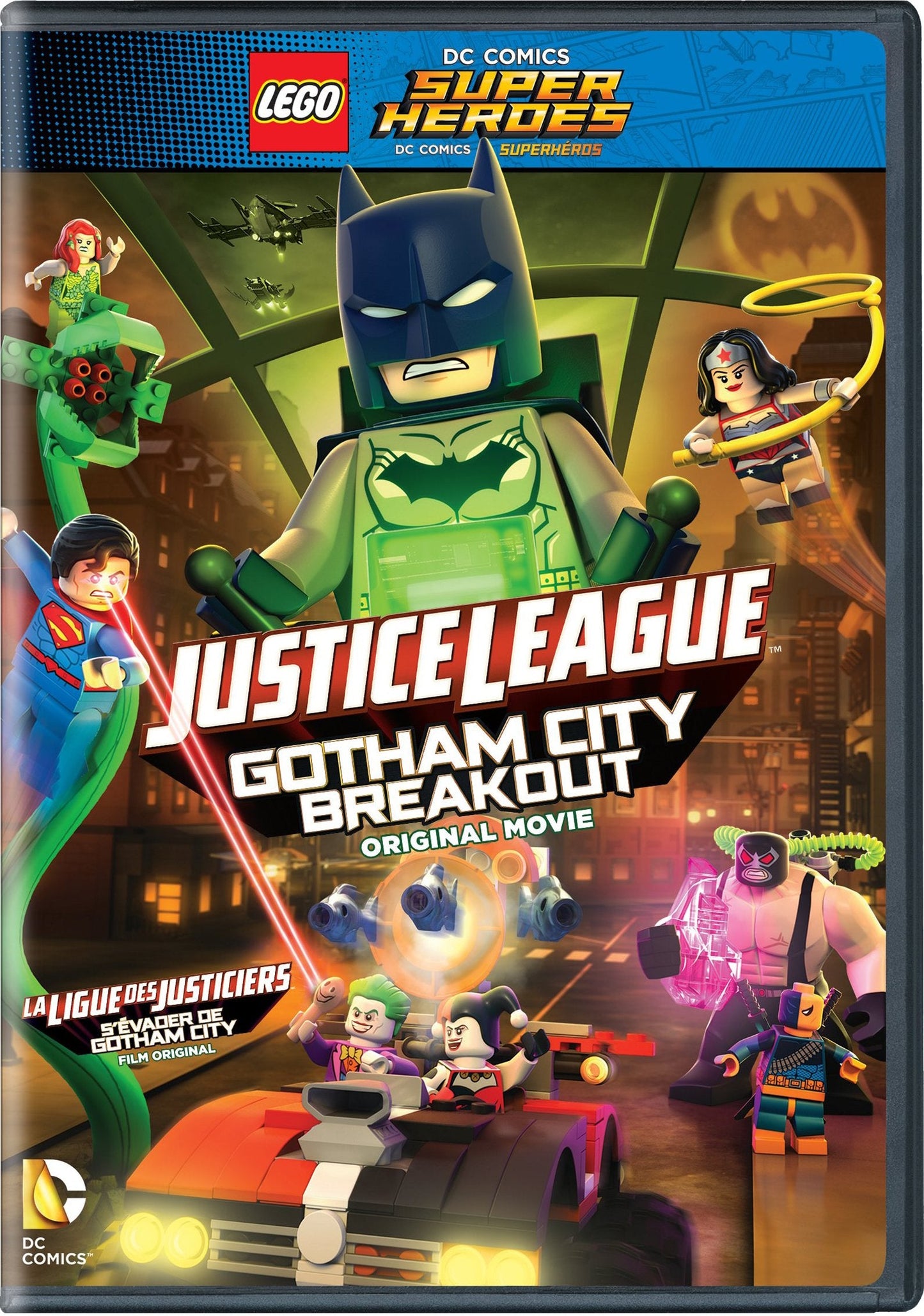 LEGO DC Comics Super Heroes: Justice League: Gotham City Breakout (No figurine) (Bil/DVD)