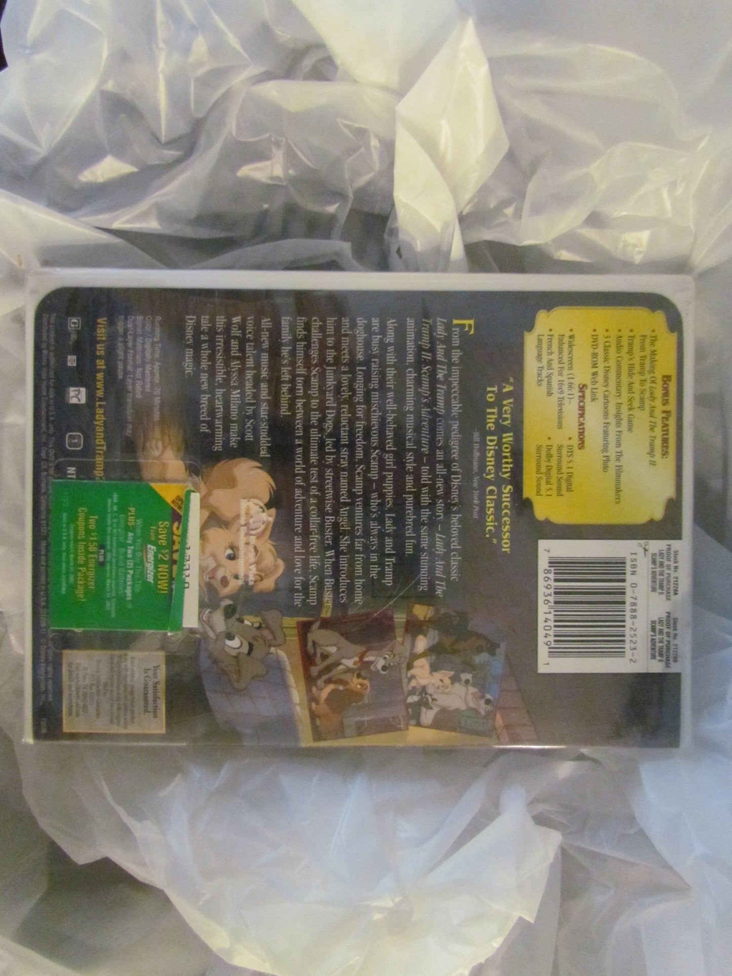 The Lady and the Tramp 2: Scamp's Adventure (Widescreen) - DVD (Used)