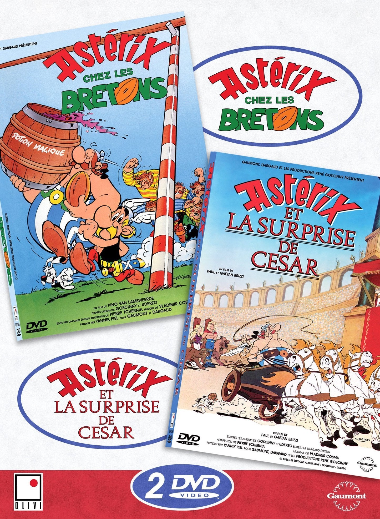 Astérix chez les bretons + Astérix et la surprise de César - DVD (Used)