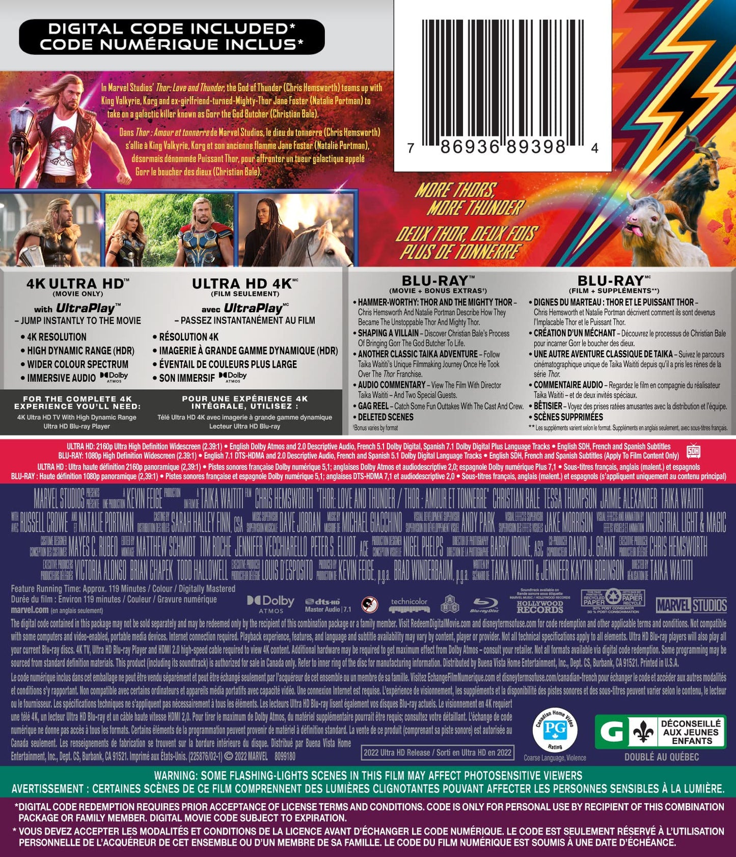Thor: Love And Thunder - 4K/Blu-Ray