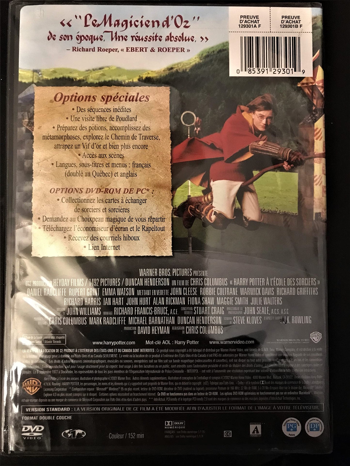 Harry Potter À L’École Des Sorciers - DVD (Used)