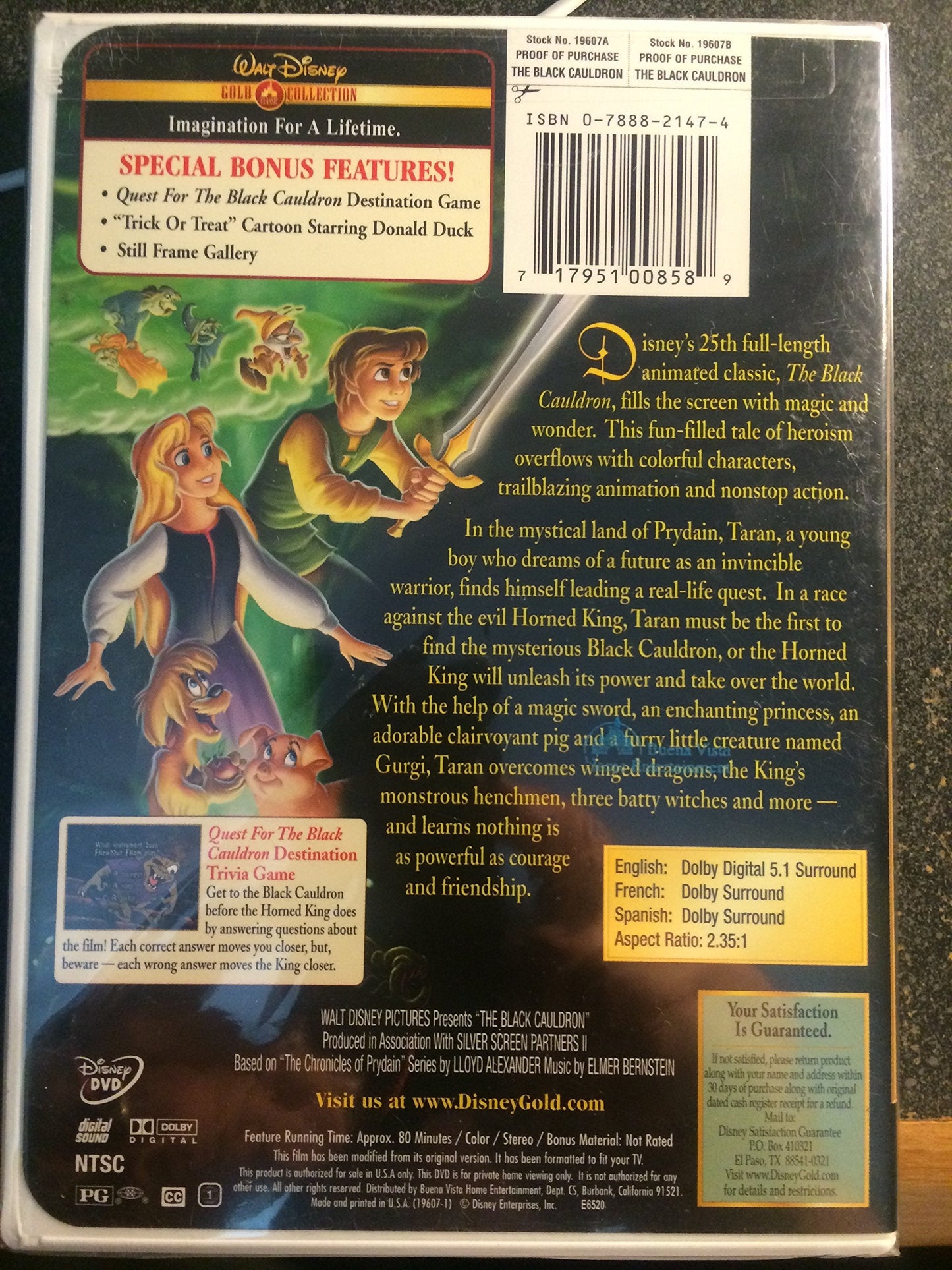The Black Cauldron (Bilingual Widescreen Edition) (Gold Collection)