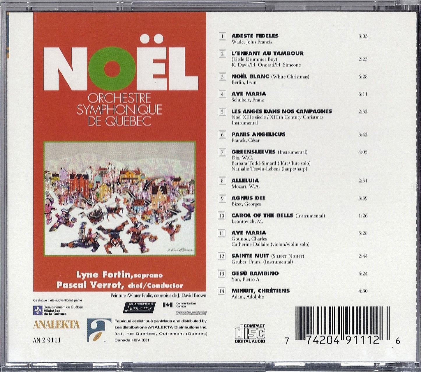 Orchestre Symphonique De Québec / Noel