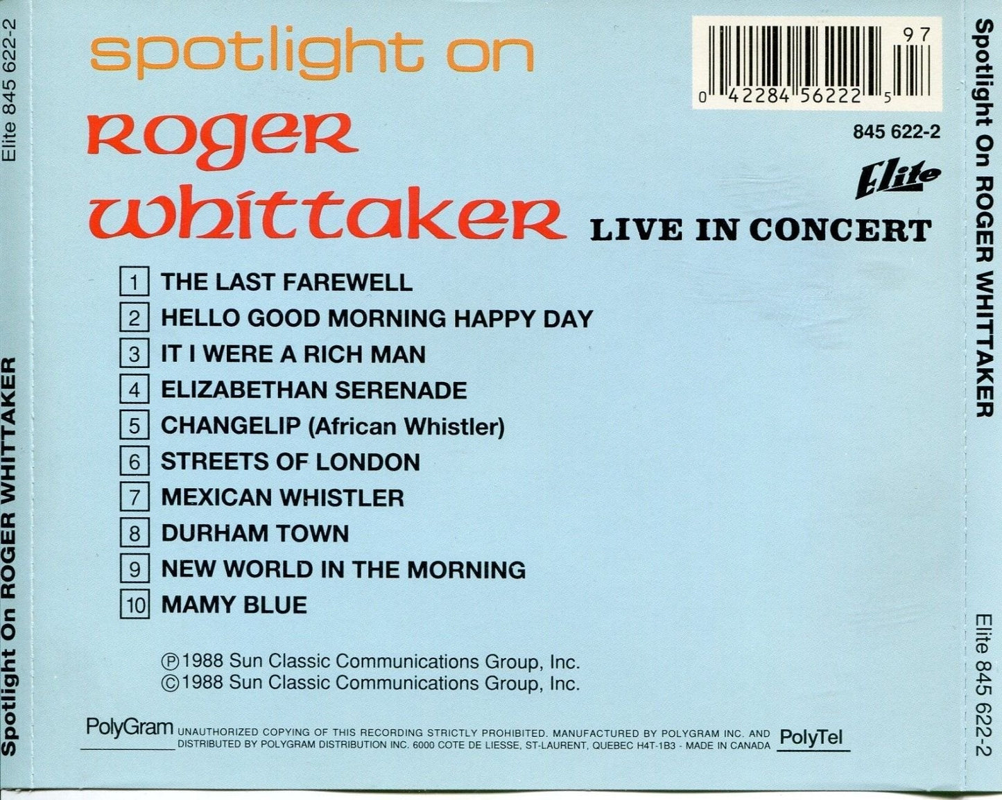 Spotlight On Roger Whittaker