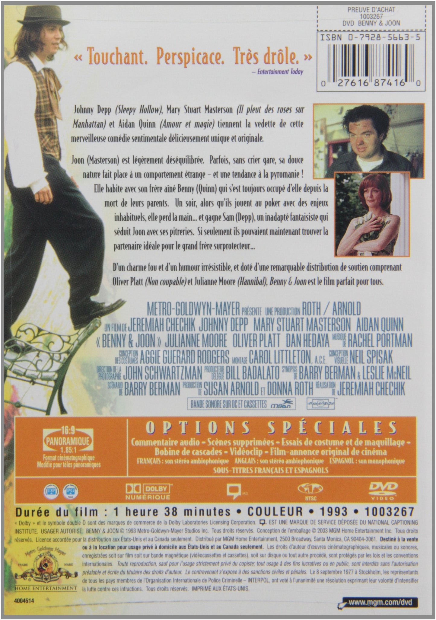 Benny & Joon - DVD (Used)