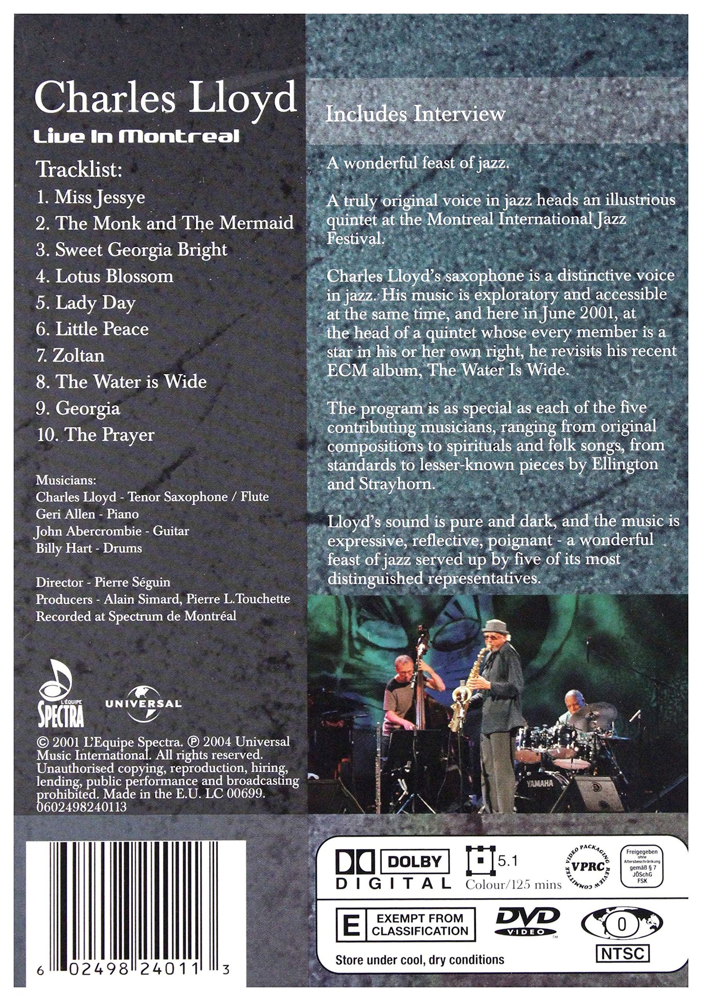 LLOYD;CHARLES 2001: LIVE IN MONTREAL