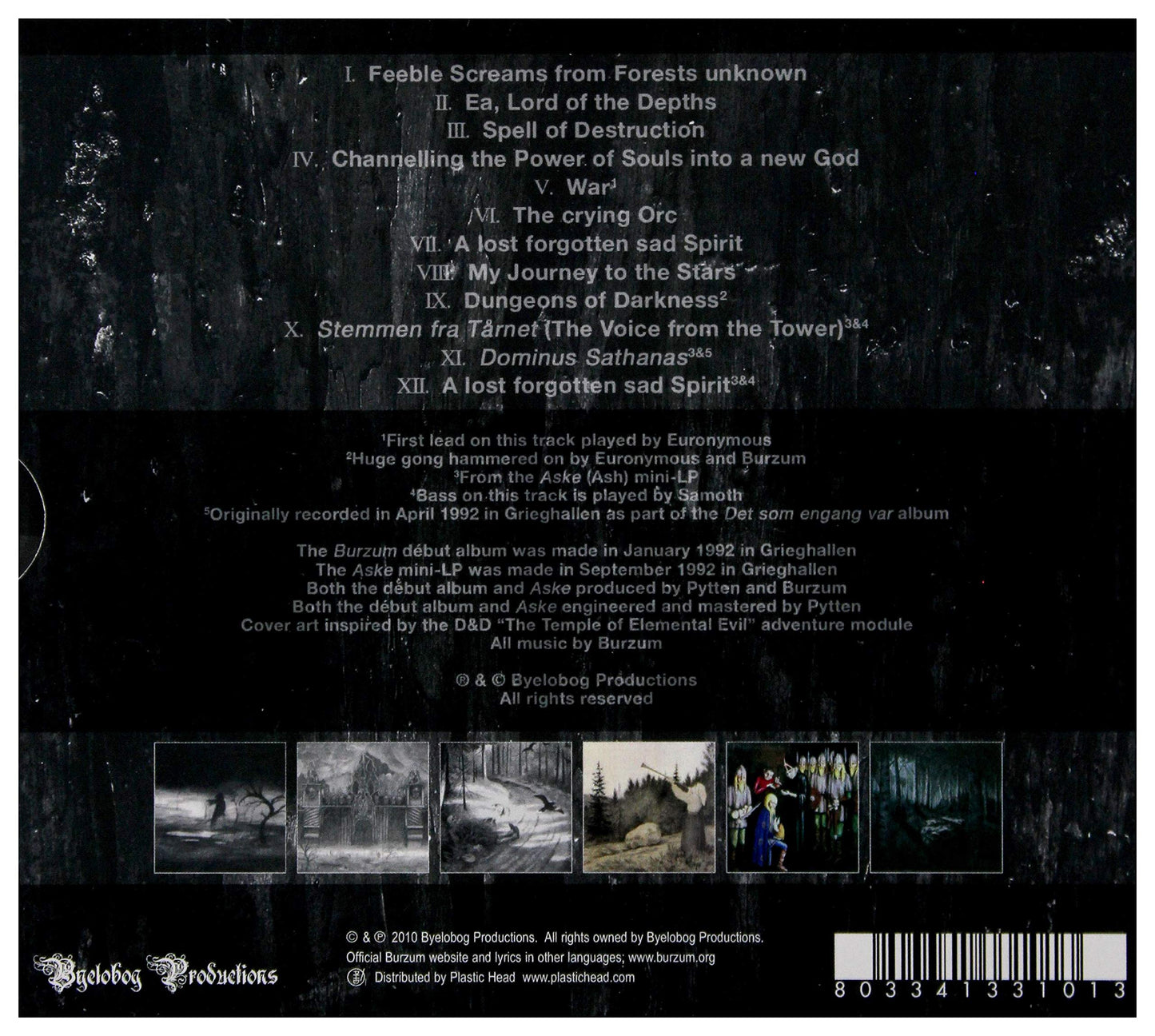 Burzum / Burzum/Aske - CD