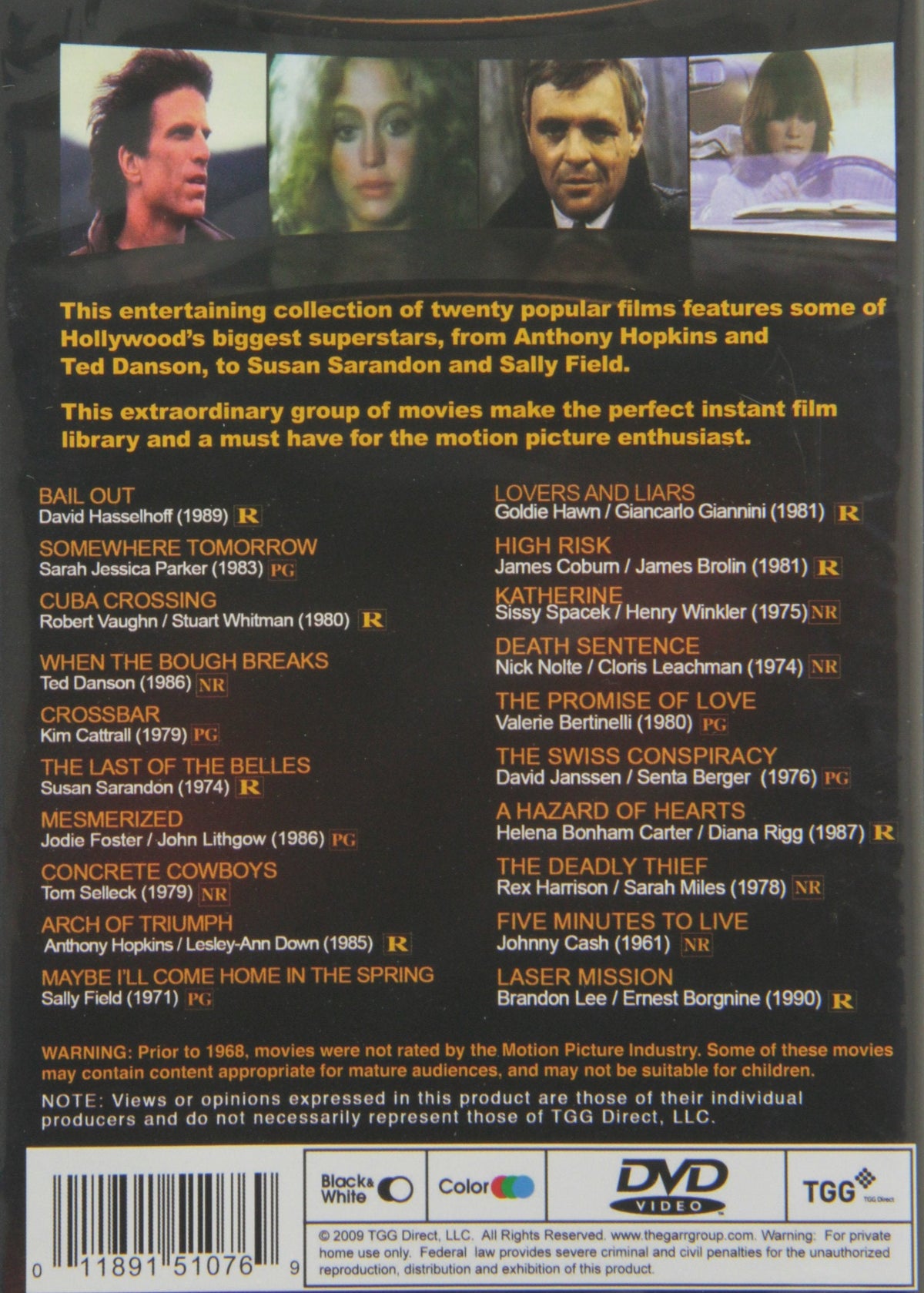 20 Movie Star Films - DVD (Used)