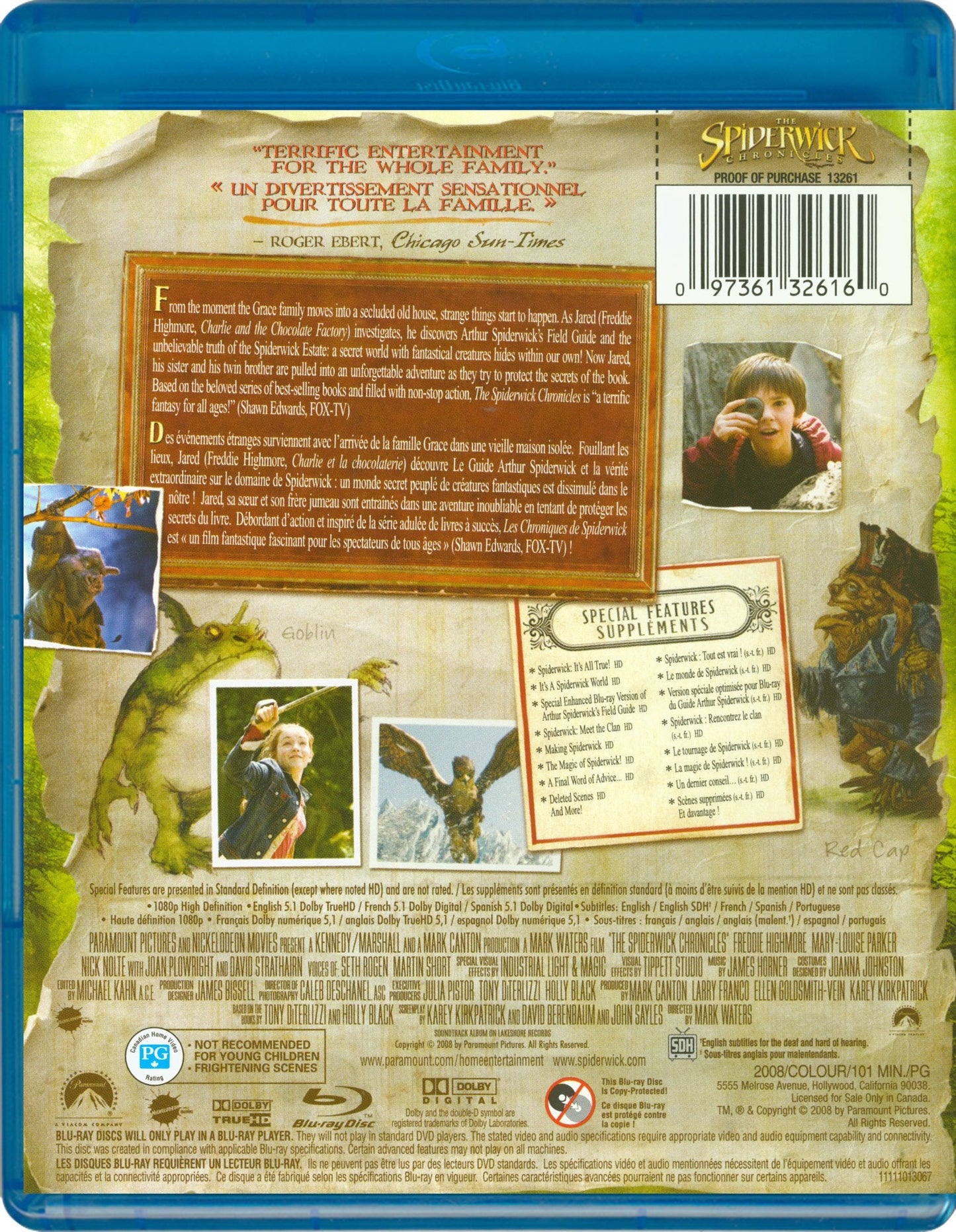 The Spiderwick Chronicles - Blu-Ray (Used)