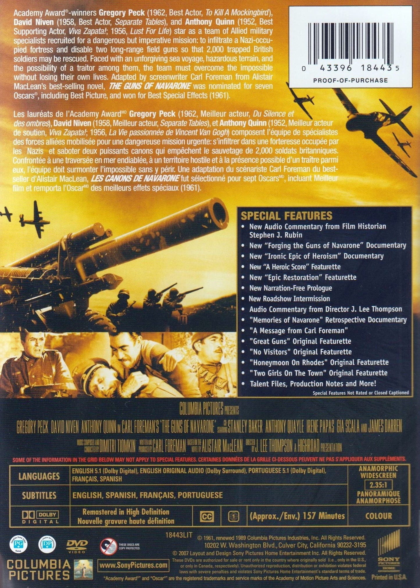 The Guns of Navarone / Les Canons de Navarone (Bilingual) (Widescreen)